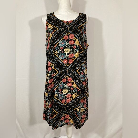 Maurices Dress Women’s L Floral Sleeveless Midi Cottagecore Bohemian - Picture 2 of 12